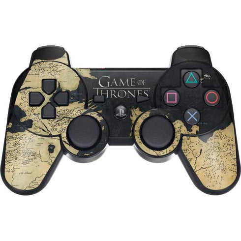 Game of Thrones: Westeros Map PS3 Dual Shock wireless controller Skin