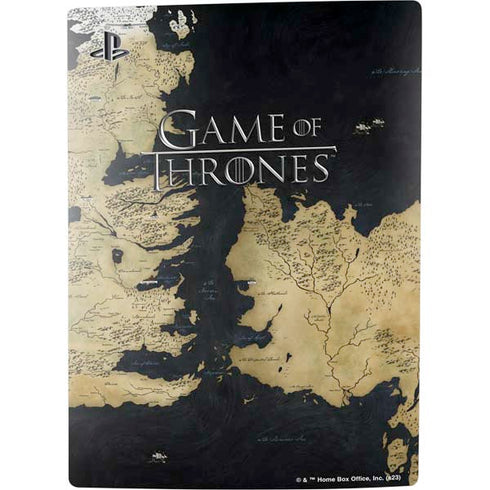 Game of Thrones: Westeros Map PS5 Digital Edition Console Skin