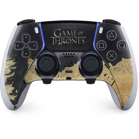 Game of Thrones: Westeros Map PS5 DualSense Edge Pro Controller Skin