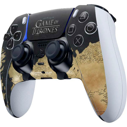 Game of Thrones: Westeros Map PS5 DualSense Edge Pro Controller Skin