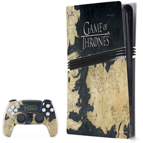 Game of Thrones: Westeros Map PS5 Pro Bundle Skin