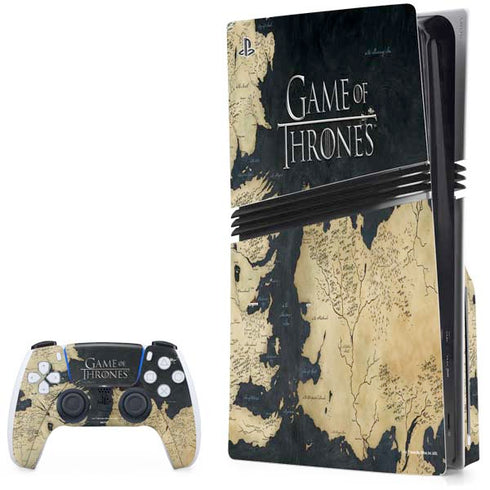 Game of Thrones: Westeros Map PS5 Pro Disk Bundle Skin