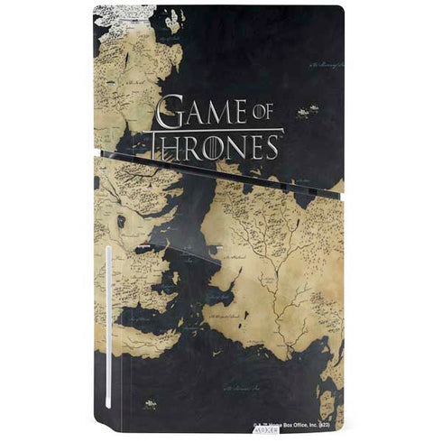 Game of Thrones: Westeros Map PS5 Slim Disk Bundle Skin