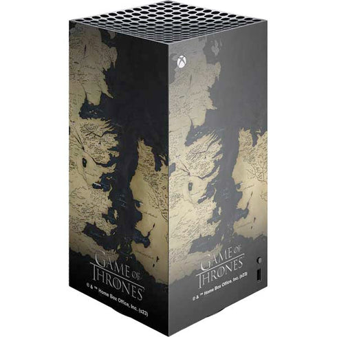 Game of Thrones: Westeros Map XBox Series X Digital Edition Console Skin