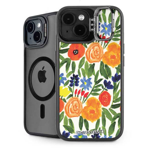 Bouffants and Broken Hearts Garden 6 iPhone 15 Plus Kickstand Case