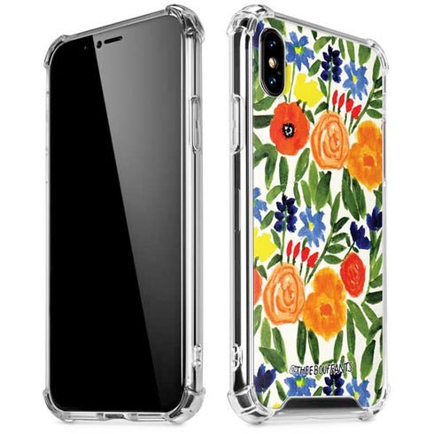 Bouffants and Broken Hearts Garden 6 iPhone X/XS Clear Case