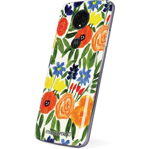 Bouffants and Broken Hearts Garden 6 Moto E5 Plus Skin