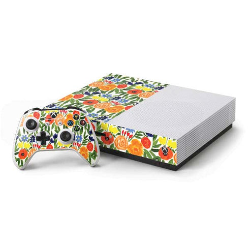 Bouffants and Broken Hearts Garden 6 Xbox One S Console and Controller Bundle Skin