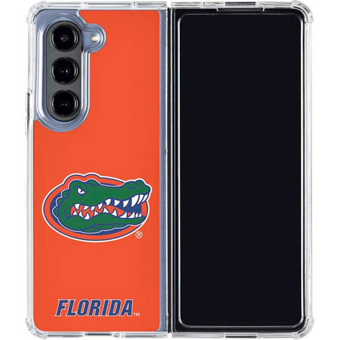 University of Florida Gators Mascot Logo Galaxy Z Fold5 5G Clear Case