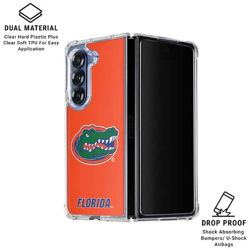 University of Florida Gators Mascot Logo Galaxy Z Fold6 Clear Case