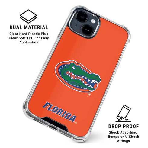 University of Florida Gators Mascot Logo iPhone 15 Clear Case