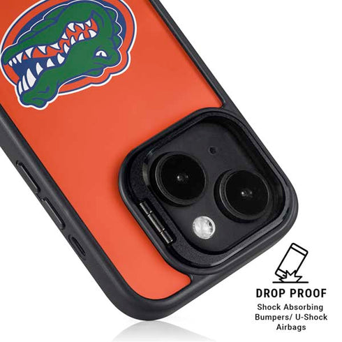 University of Florida Gators Mascot Logo iPhone 15 Plus Kickstand Case