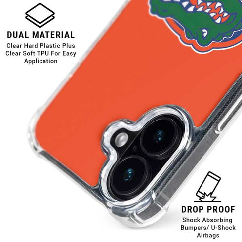 University of Florida Gators Mascot Logo iPhone 16 Clear Case