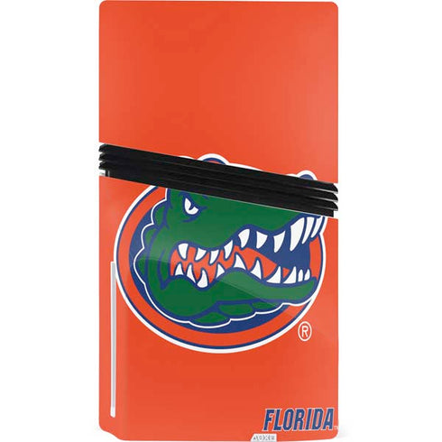 University of Florida Gators Mascot Logo PS5 Pro Disk Console Skin