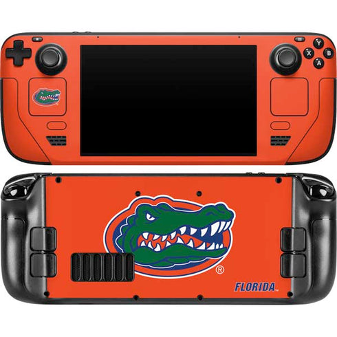 University of Florida Gators Mascot Logo Steam Deck Handheld Gaming Computer OLED Skin