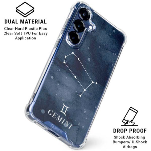 Gemini Constellation Galaxy S25 Plus Clear Case