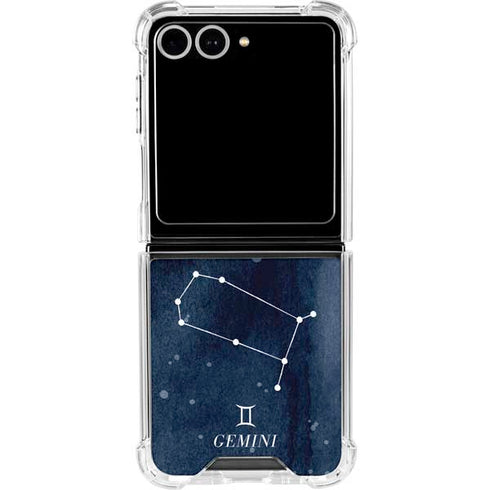 Gemini Constellation Galaxy Z Flip7 Clear Case
