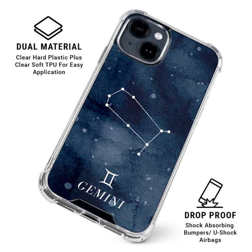 Gemini Constellation iPhone 15 Clear Case