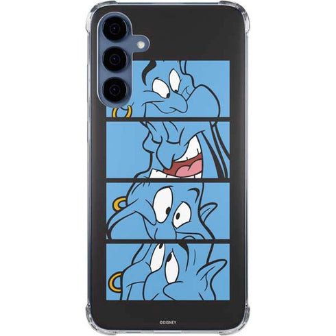 Disney Aladdin Genie Faces Grid Galaxy A55 5G Clear Case