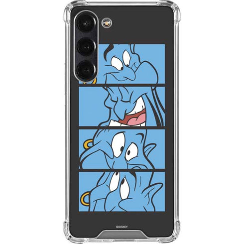 Disney Aladdin Genie Faces Grid Galaxy S24 FE Clear Case