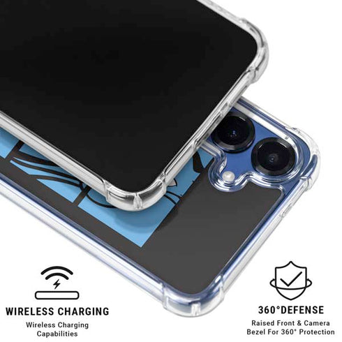 Disney Aladdin Genie Faces Grid Galaxy S25 Clear Case