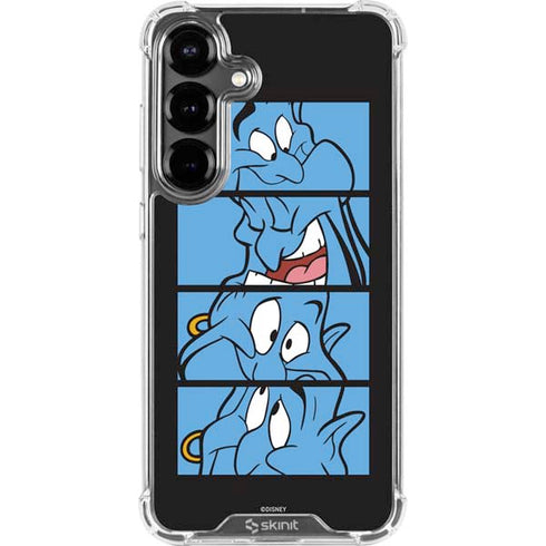 Disney Aladdin Genie Faces Grid Galaxy S26 Clear Case
