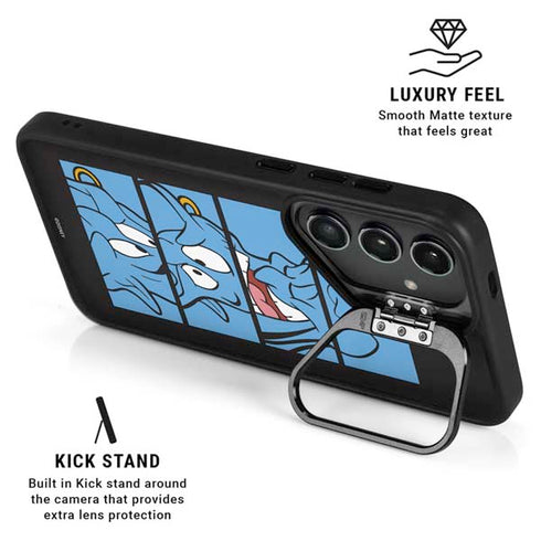 Disney Aladdin Genie Faces Grid Galaxy S26 Kickstand Case