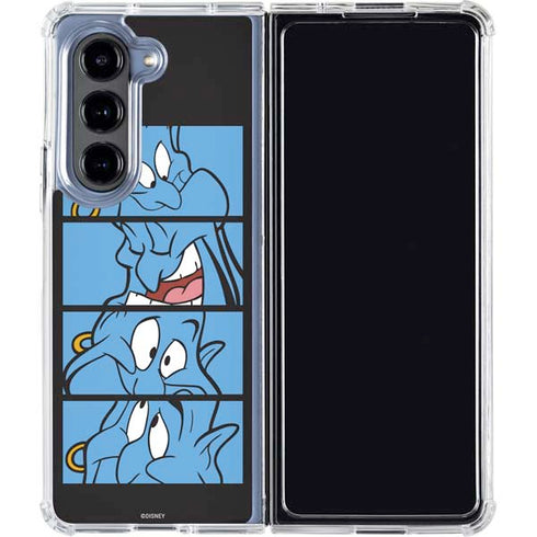 Disney Aladdin Genie Faces Grid Galaxy Z Fold5 5G Clear Case