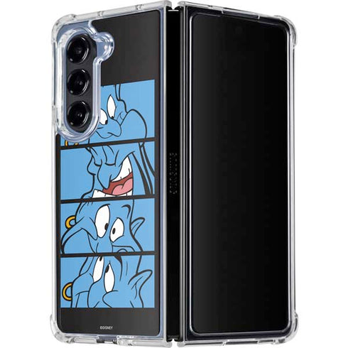 Disney Aladdin Genie Faces Grid Galaxy Z Fold5 5G Clear Case