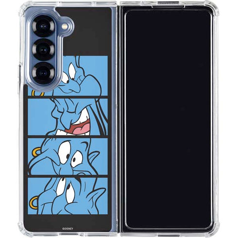 Disney Aladdin Genie Faces Grid Galaxy Z Fold6 Clear Case