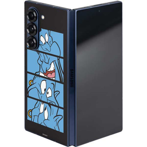 Disney Aladdin Genie Faces Grid Galaxy Z Fold6 Skin