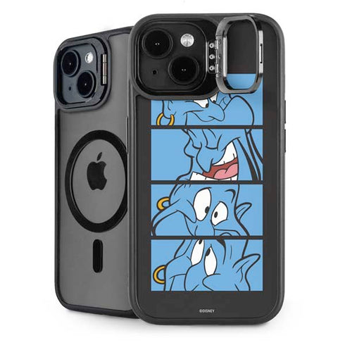 Disney Aladdin Genie Faces Grid iPhone 14 Plus Kickstand Case