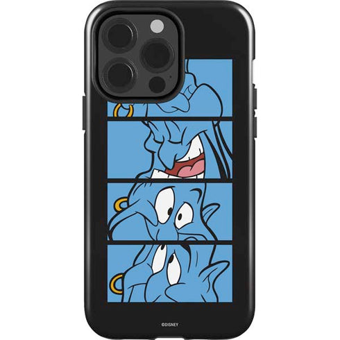 Disney Aladdin Genie Faces Grid iPhone 15 Pro Impact Case