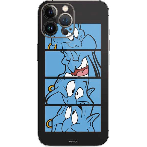 Disney Aladdin Genie Faces Grid iPhone 15 Pro Max Skin