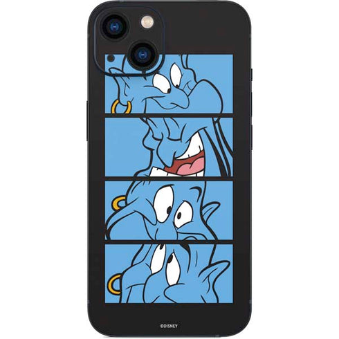 Disney Aladdin Genie Faces Grid iPhone 15 Skin