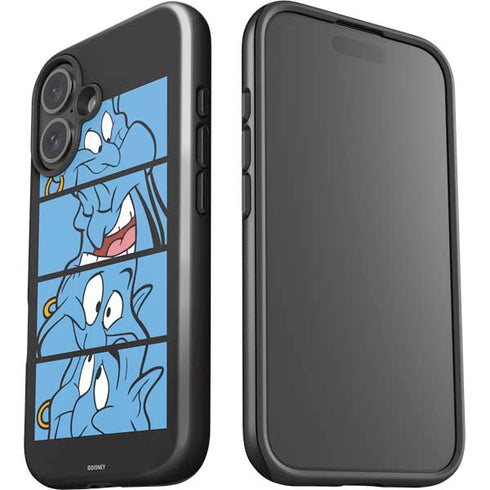 Disney Aladdin Genie Faces Grid iPhone 16 Impact Case