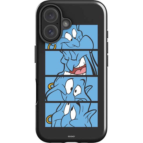 Disney Aladdin Genie Faces Grid iPhone 16 Plus Impact Case