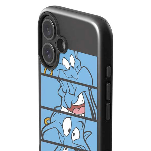 Disney Aladdin Genie Faces Grid iPhone 16 Plus Impact Case