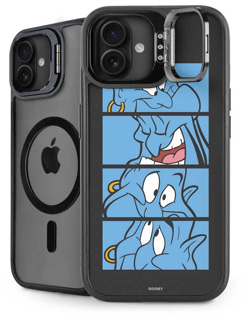 Disney Aladdin Genie Faces Grid iPhone 16 Plus Kickstand Case