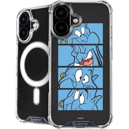 Disney Aladdin Genie Faces Grid iPhone 16 Plus MagSafe Case