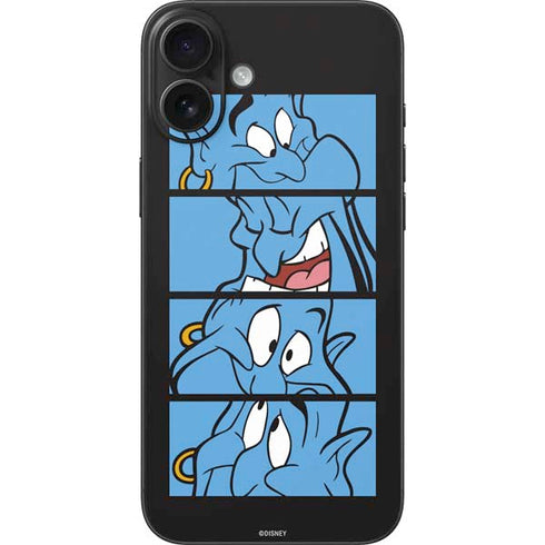 Disney Aladdin Genie Faces Grid iPhone 16 Plus Skin
