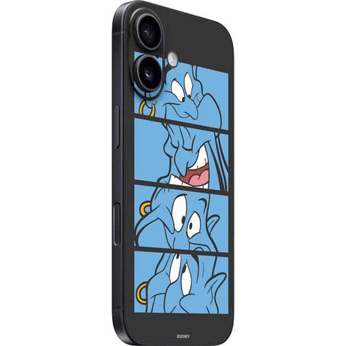 Disney Aladdin Genie Faces Grid iPhone 16 Plus Skin