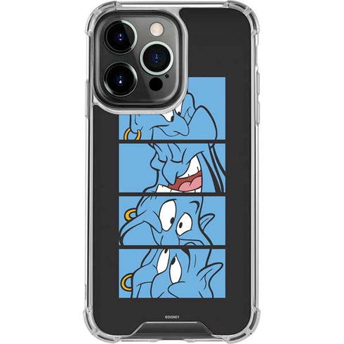 Disney Aladdin Genie Faces Grid iPhone 16 Pro Clear Case