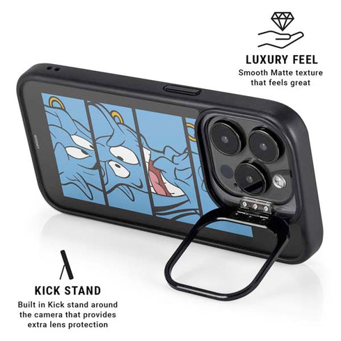 Disney Aladdin Genie Faces Grid iPhone 16 Pro Kickstand Case