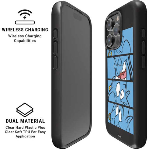 Disney Aladdin Genie Faces Grid iPhone 16 Pro Magsafe Impact Case