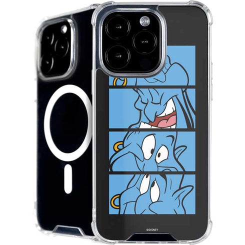 Disney Aladdin Genie Faces Grid iPhone 16 Pro Max MagSafe Case