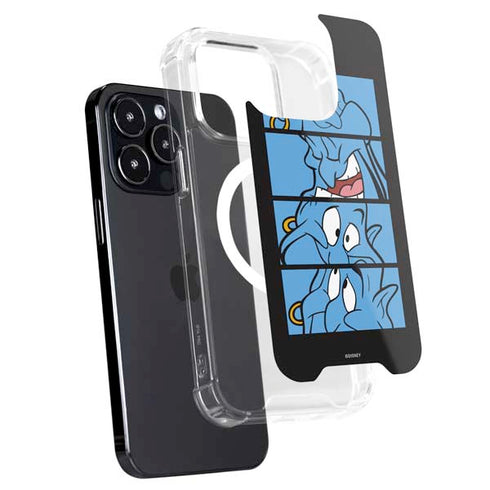 Disney Aladdin Genie Faces Grid iPhone 16 Pro Max MagSafe Case