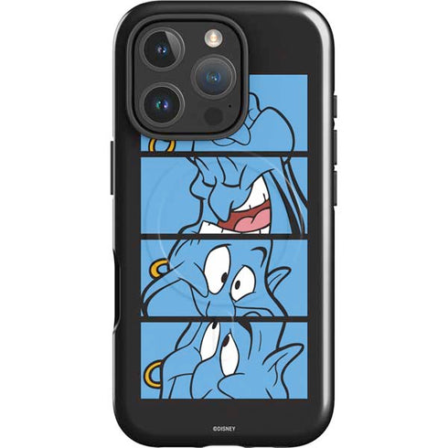 Disney Aladdin Genie Faces Grid iPhone 16 Pro Max Magsafe Impact Case