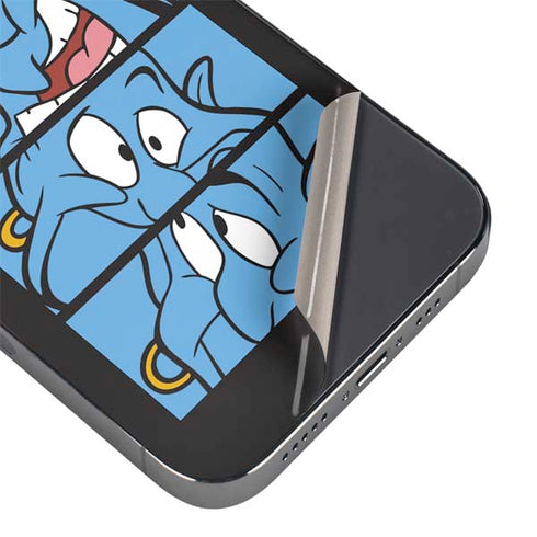 Disney Aladdin Genie Faces Grid iPhone 16 Pro Skin