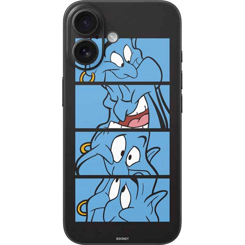 Disney Aladdin Genie Faces Grid iPhone 16 Skin